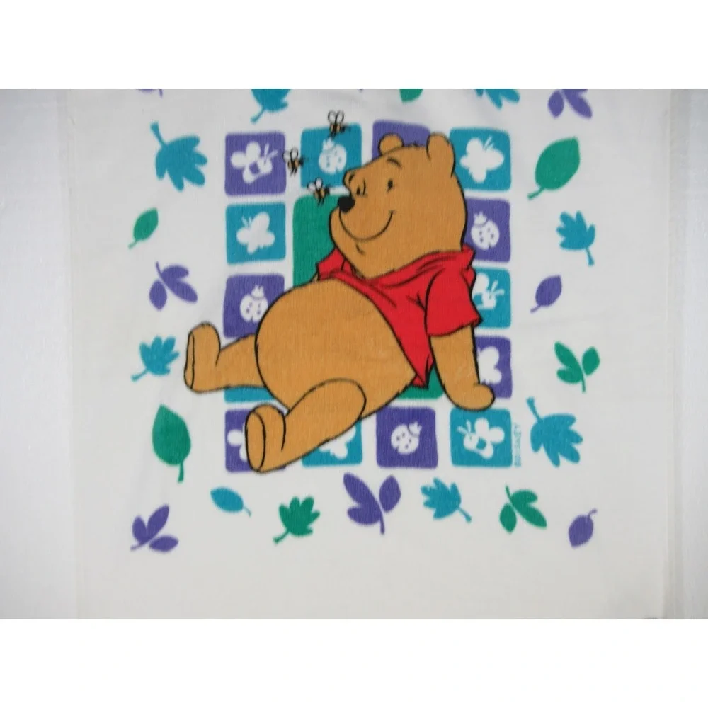 Vintage 90s Disney Winnie The Pooh Bath Towel 22x42 Franco Cotton